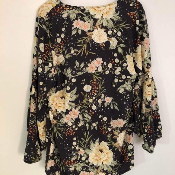 Anthropologie - Draped Floral Coverup - Picture 2 of 2